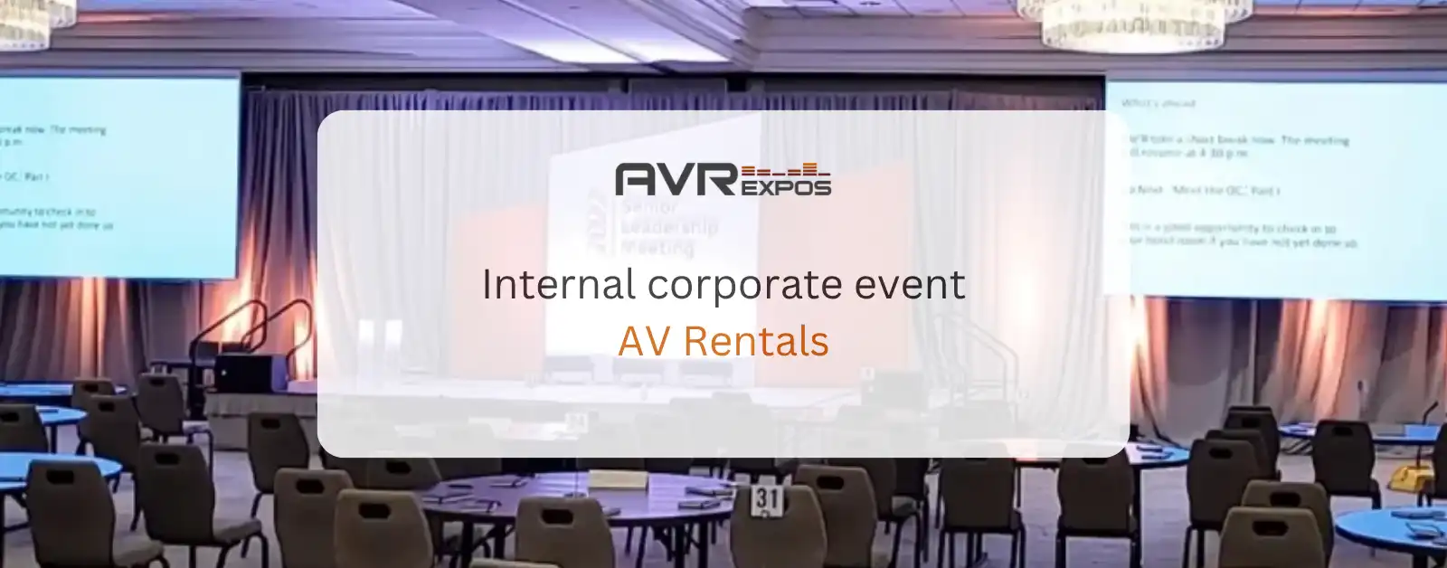 Corporate Event AV Rental for Company Meetings and Events